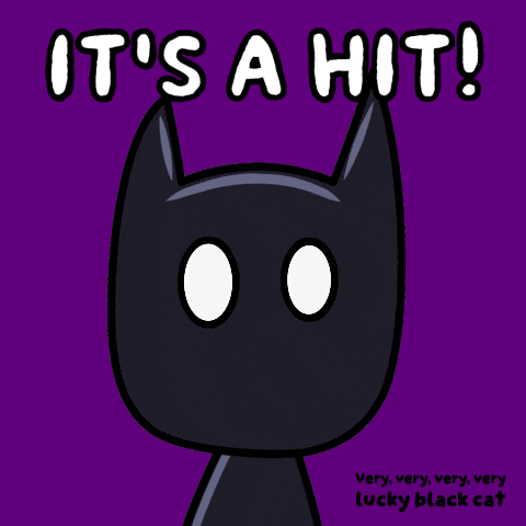 Glow Black Cat GIF by VeeFriends