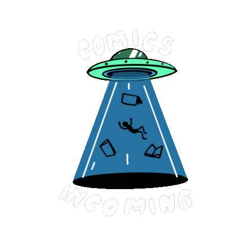thecollectorclub cat alien book comic Sticker