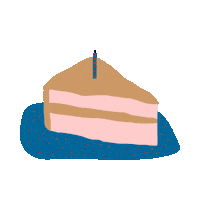 Happy Birthday Cake Sticker