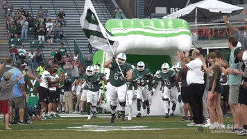 football athletics GIF by GreenWave
