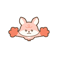 renbbite kpop fox hug doll Sticker