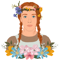 illustriere redhead anne anne with an e illustriere Sticker
