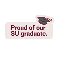 Proud River Hawks Sticker by Susquehanna University