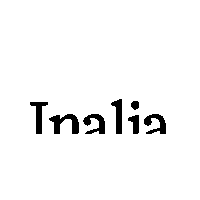 Inalia logo black caviar inalia Sticker