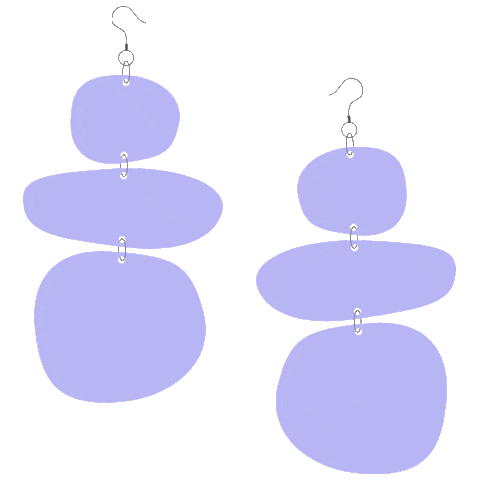 Earrings Lavender Sticker by Design by Ilona