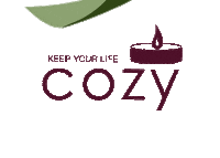 keepCOZY winter candle cozy warm Sticker