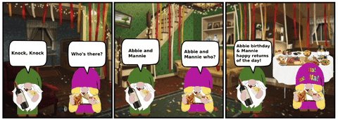 Birthday Party Gnome GIF