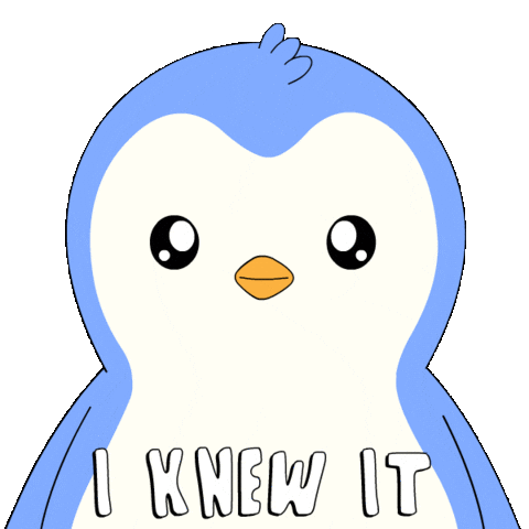 Told You So Penguin Sticker by Pudgy Penguins
