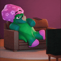 Relaxed Text GIF by Claynosaurz