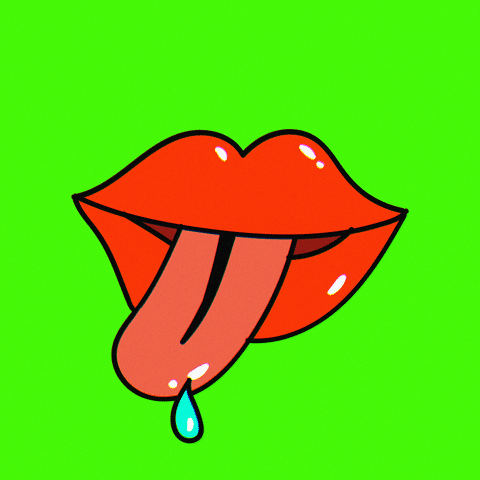 french kiss tongue GIF by NICOLE DONUT