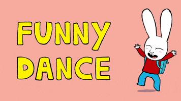 Happy Dance GIF by Simon Super Rabbit