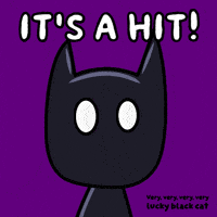 Glow Black Cat GIF by VeeFriends