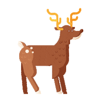 Natal Rena Sticker by Roberta Luciana Boldo