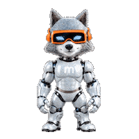 Wolf Sticker by Multilem