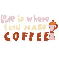 Coffee Home Sticker