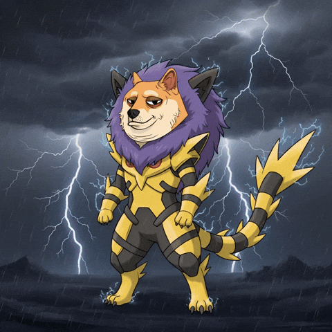 Digital Art Lightning GIF by Doge Pound