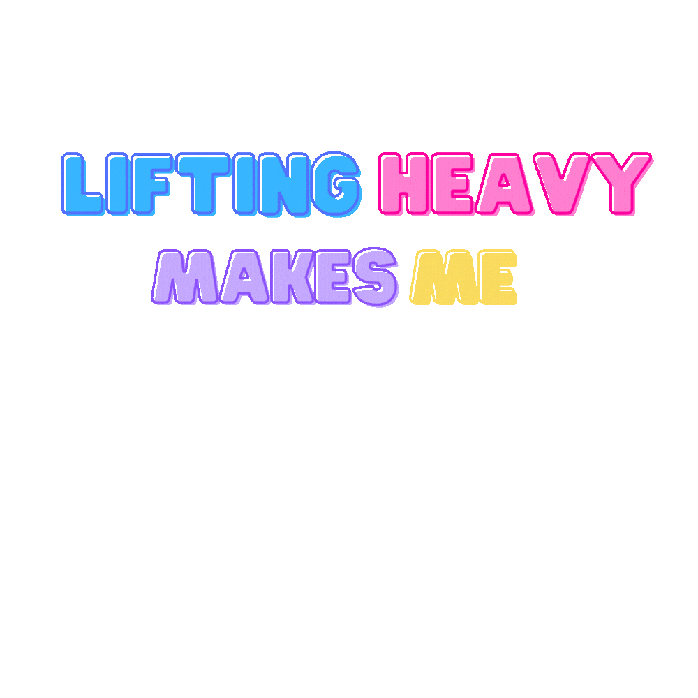 Happy Fitness Sticker by Lifting Ladies