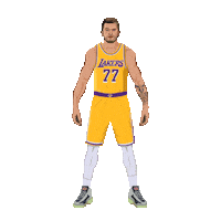 Los Angeles Lakers Basketball Sticker by Panini America