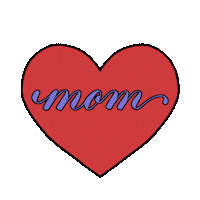 Mothers Day Heart Sticker by Gazing Through Glass
