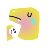 Sad Dino Sticker by VIMNEMEAA