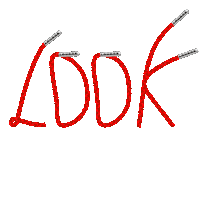 Look See Sticker by Loudoe