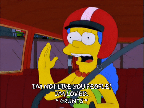 marge simpson car GIF