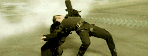 Neo dodges bullets
