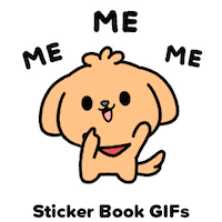 Pick Me Golden Retriever Sticker by Sticker Book iOS GIFs
