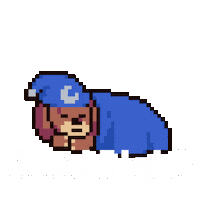 Sleepy Good Night Sticker by Abstract HotDogs