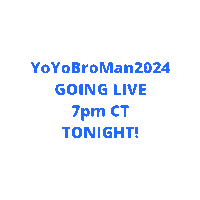 Yoyobromanlive7Pm Sticker by robinblackburnmarketing