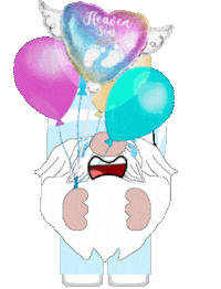 Angel Baby Gnome Sticker
