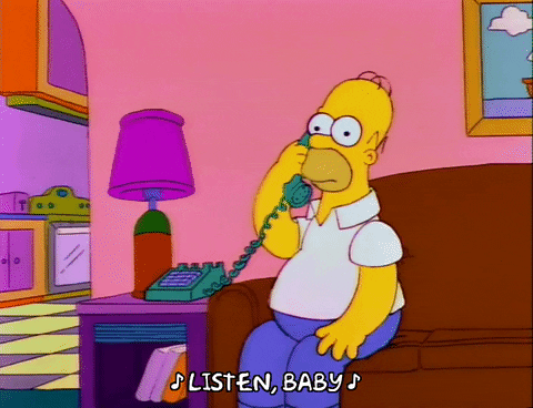 Listen Season 3 GIF by The Simpsons
