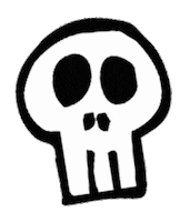 marcelalois rock skull punk punkrock Sticker