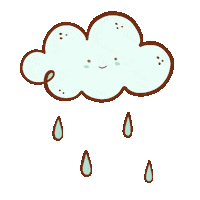 Rain Raining Sticker by malipi