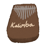 dearolivea music kalimba mbira kalimbainstrument Sticker