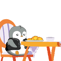 Hungry Lets Eat Sticker by Pudgy Penguins
