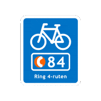 Supercykelstierne supercykelsti supercykelstier cycle super highways ring 4-ruten Sticker