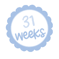 Baby Bump Sticker by Krissyanne Designs