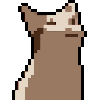 8 Bit Cat Sticker