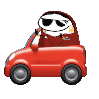 Car Driving Sticker