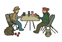 Couple Drinking Sticker