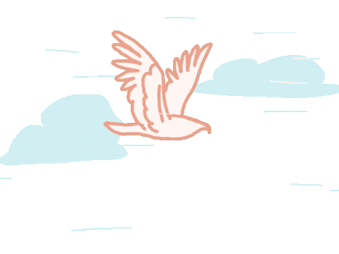 Bird Flying Sticker