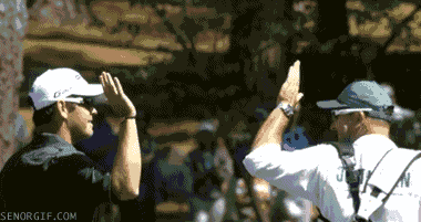 high five golf GIF by Cheezburger