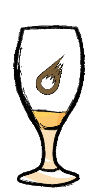 BiereMeteor beer bar france blonde Sticker
