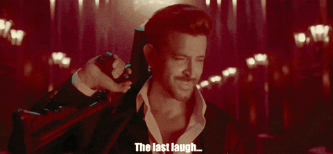 Happy Last Laugh GIF by Hrithik Roshan