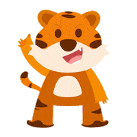 Tiger Tigo Sticker by Lingoace Indonesia