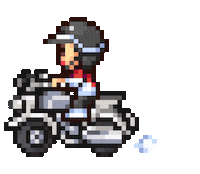 Motorcycle 8Bit Sticker