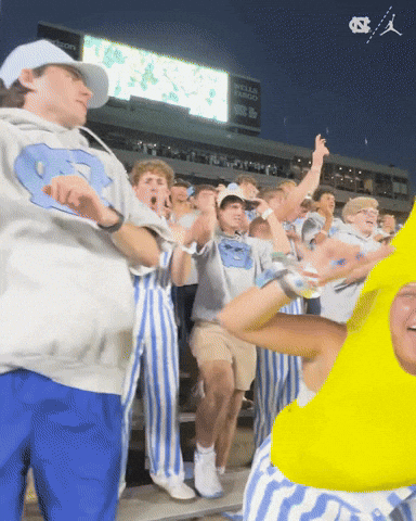 Lets Go Football GIF by UNC Tar Heels