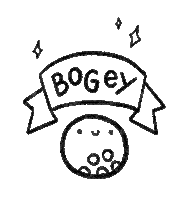 Golf Ball Sticker by Catharina Stewart