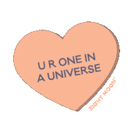 eightmoonmsp love heart design sweet Sticker